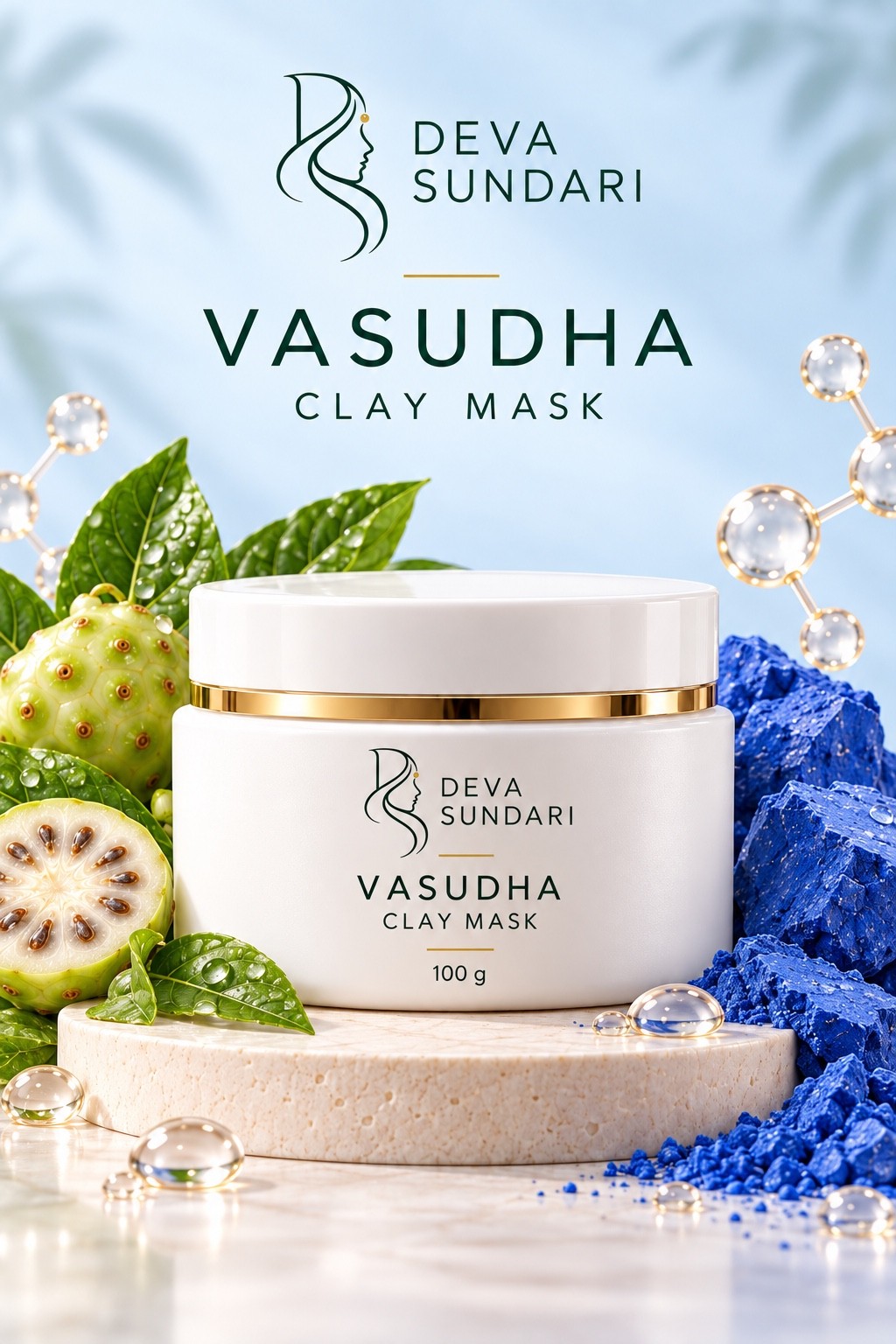 Vasudha Clay Mask: Clay absorption with a creamy, comfortable feel